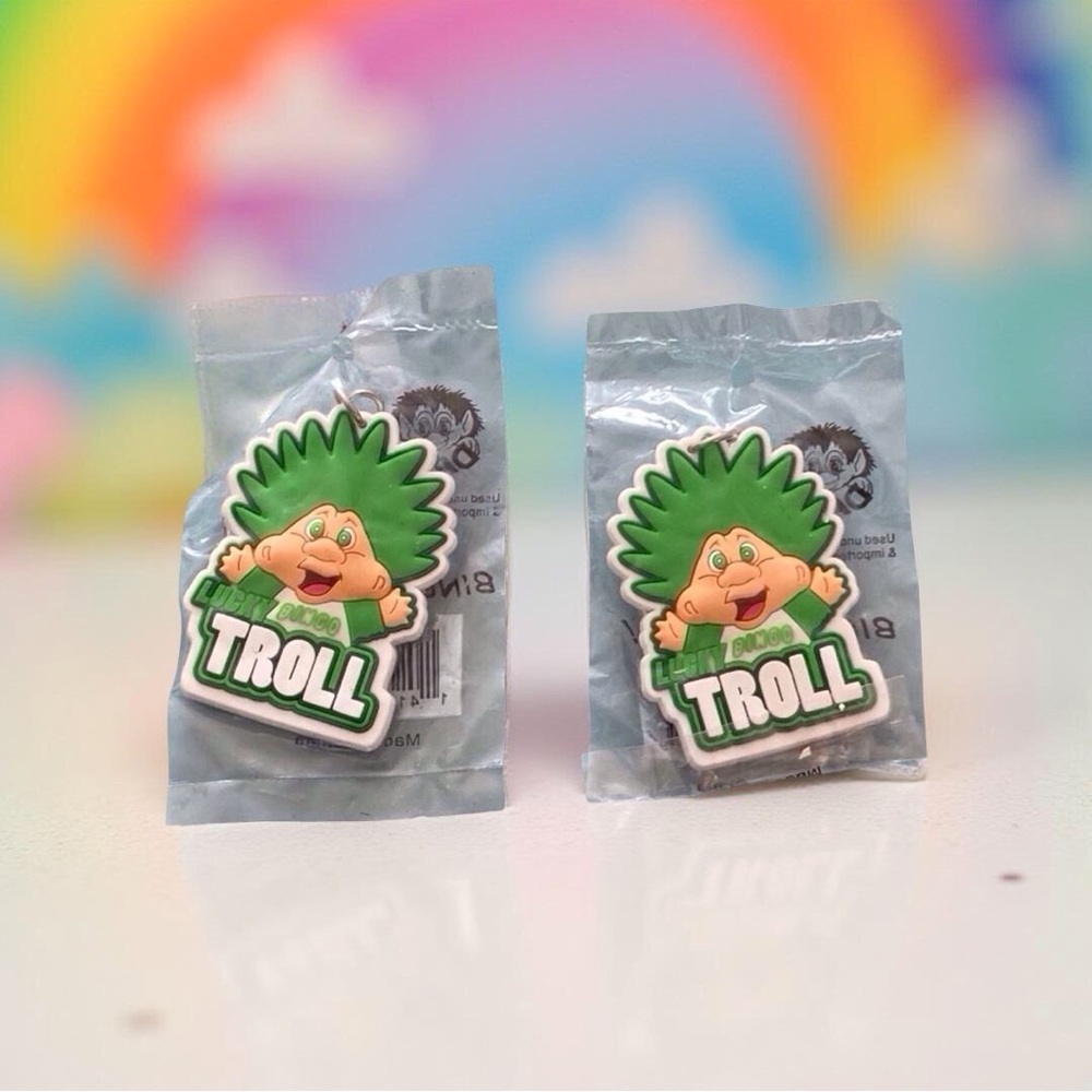 Vintage Lucky Bingo Troll Keychain NWT | 90s Nostalgia - Picture 2 of 5